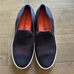 Rothy’s slip on sneaker. Size 9.5. Navy.